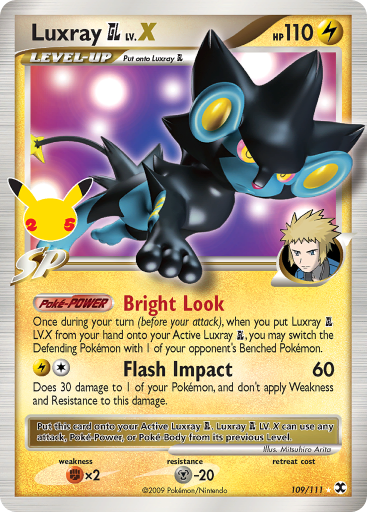 Luxray Gl Lv X 109 25 Celebrations Classic Collection Holofoil