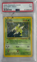 2000 POKEMON GAME BASE 2 SCYTHER - HOLO #17 PSA 7