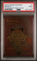PSA 9 MEOWTH STADIUM TIP-SHINY-GOLD