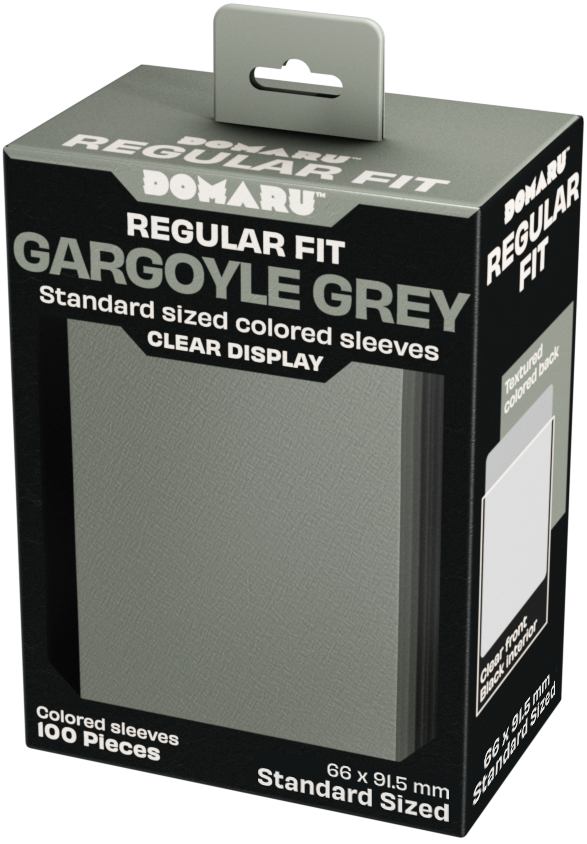 Gatherer's Tavern DOMARU Regular Fit Sleeves - Standard Size - 100ct - Gargoyle Grey