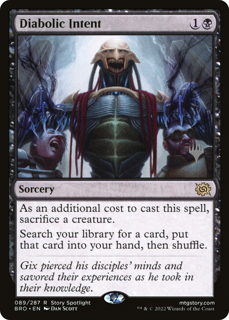 Diabolic Intent (PPBRO-89P) - The Brothers' War Promos Foil