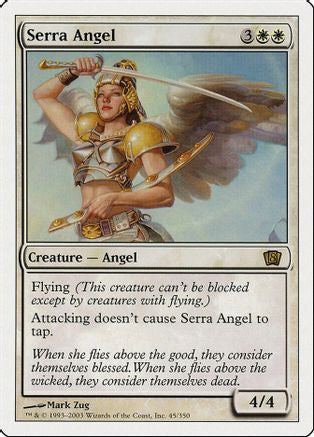 Serra Angel (8ED-045) - 8th Edition Foil