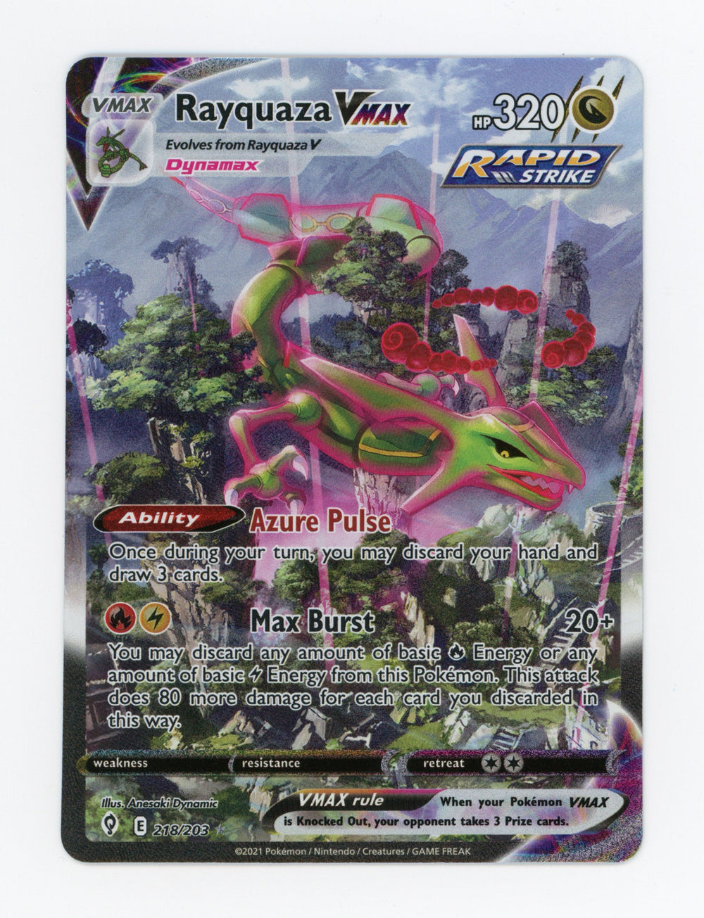 Rayquaza VMAX — Rare Rainbow — ID 17664