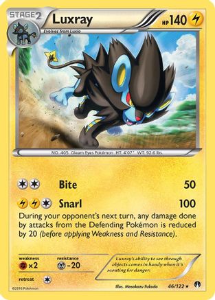 Luxray (46/122) - XY  BREAKpoint Reverse Holofoil