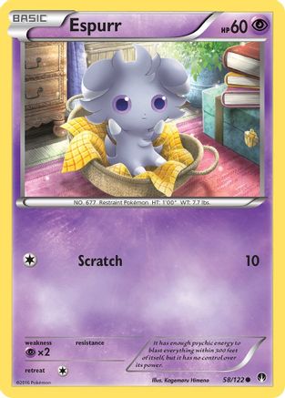Espurr (58/122) - XY  BREAKpoint Reverse Holofoil
