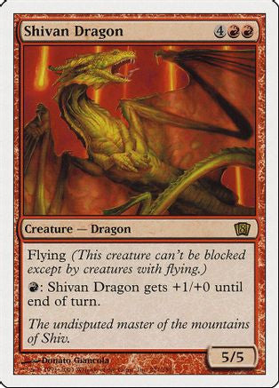Shivan Dragon (8ED-221) - 8th Edition Foil