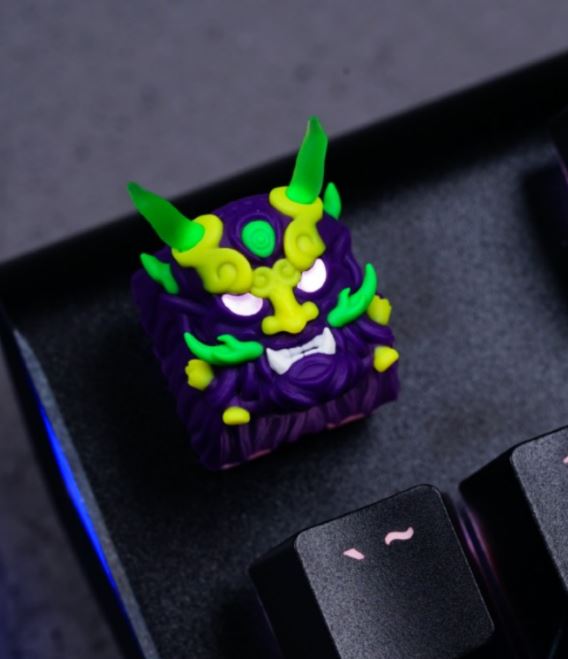Hot Keys Project HKP Dragon King Purple Green Artisan Keycap