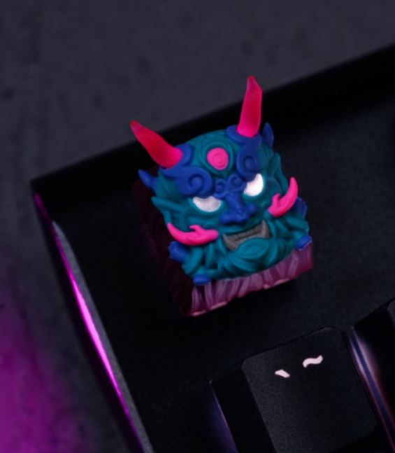 Hot Keys Project HKP Dragon King Green Pink Artisan Keycap