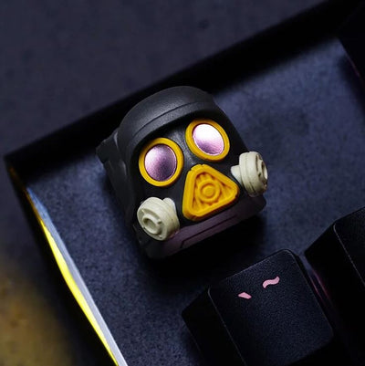 Hot Keys Project HKP Executioner Grey Yellow Artisan Keycap