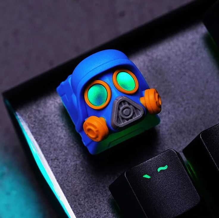 Hot Keys Project HKP Executioner Blue Orange Artisan Keycap