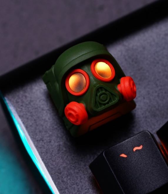Hot Keys Project HKP Executioner Olive Orange Artisan Keycap