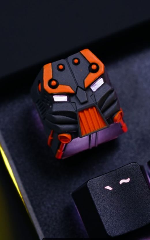 Hot Keys Project HKP Warmaster Grey Orange Artisan Keycap