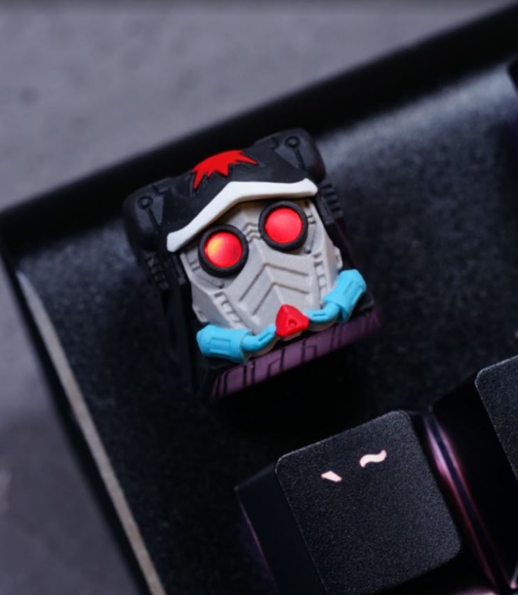 Hot Keys Project HKP Bounty Hunter Black Grey Artisan Keycap