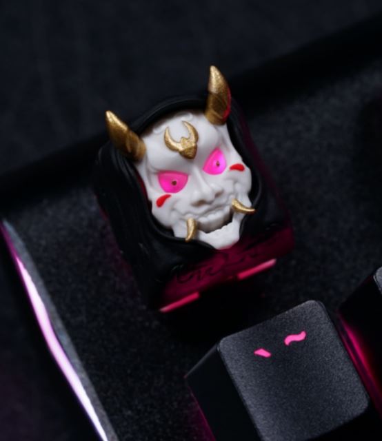 Hot Keys Project HKP Hannya Black Gold Artisan Keycap