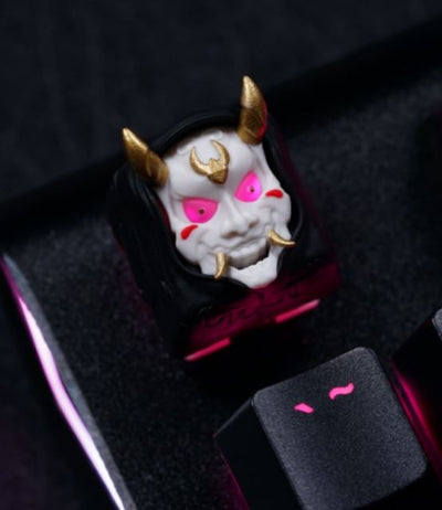 Hot Keys Project HKP Hannya Black Gold Artisan Keycap