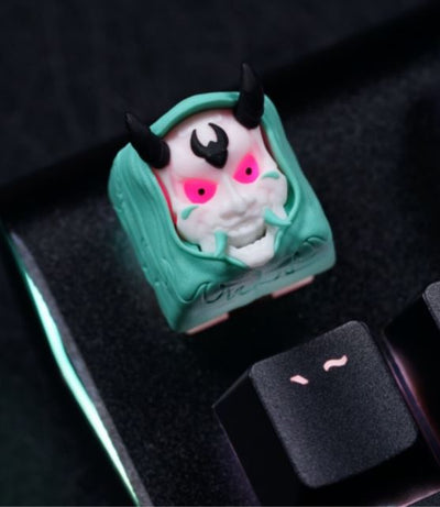Hot Keys Project HKP Hannya Mint Artisan Keycap