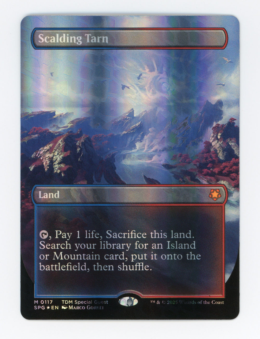 Scalding Tarn — Borderless|Dragonscale Foil — ID 17392