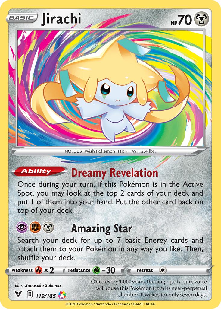 Jirachi 119 185 Vivid Voltage Holofoil