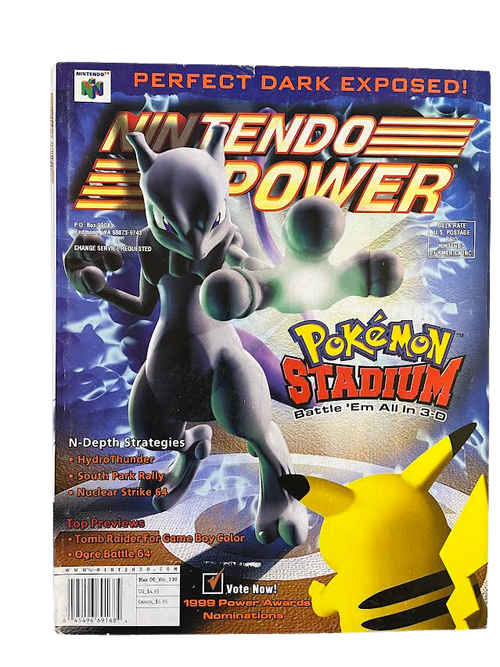 2000 Nintendo Power Magazine March #130 N64 Pokemon Stadium