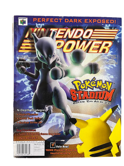2000 Nintendo Power Magazine March #130 N64 Pokemon Stadium