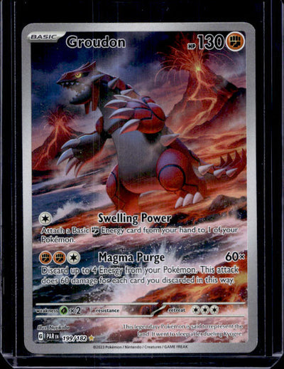2023 Pokémon Paradox Rift Groudon 199/182 Special Illustration Rare