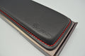 Ducky Fullsize Leather Wrist Rest with Red Stitching