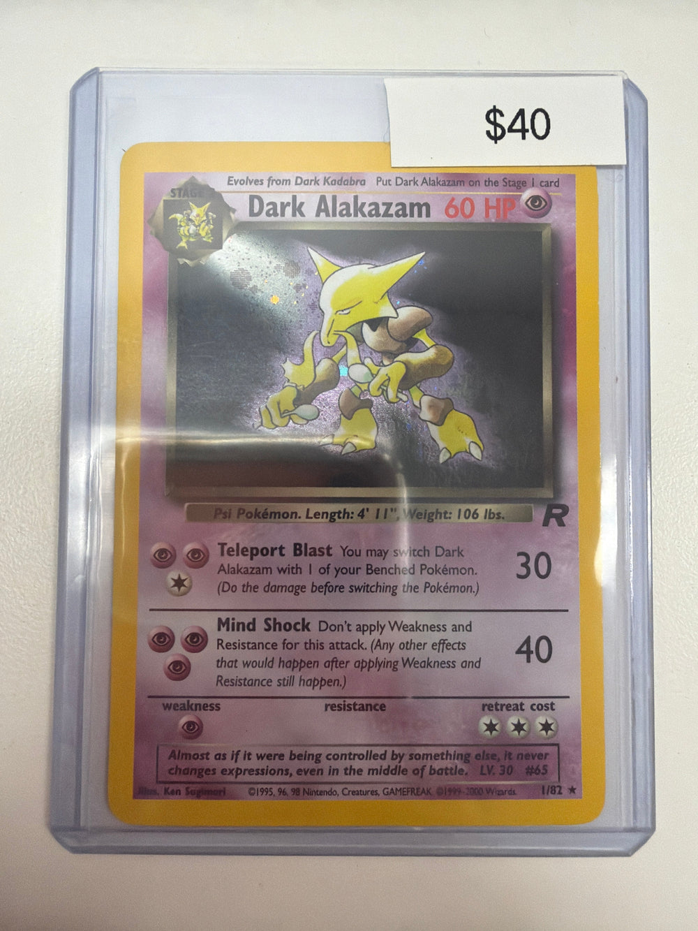 Pokemon Dark Alakazam 1/82