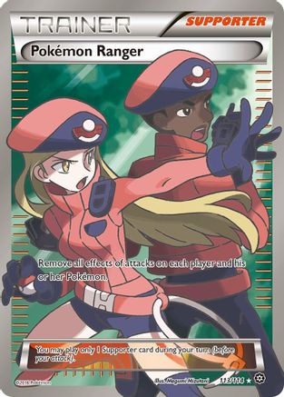 Pokemon Ranger (Full Art) (113/114) - XY  Steam Siege Holofoil