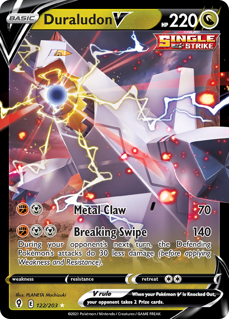 Duraludon V 122 203 Evolving Skies Holofoil