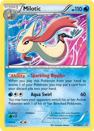 Milotic 44 160 Xy Primal Clash 44 Deck Exclusives