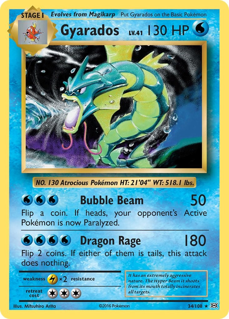 Gyarados - 34/108 - (XY - Evolutions)