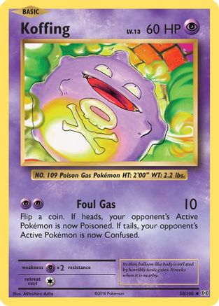Koffing (50/108) - XY  Evolutions
