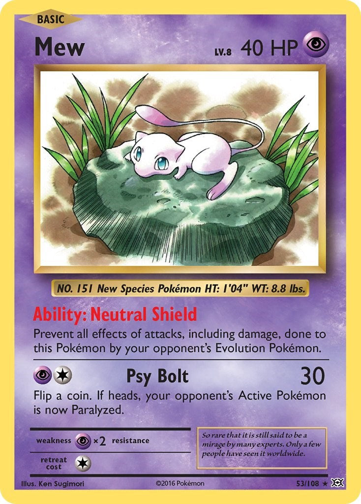 Mew - 53/108 - (XY - Evolutions)