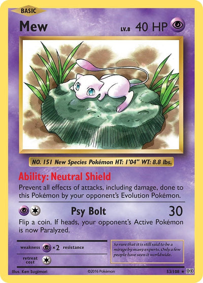 Mew - 53/108 - (XY - Evolutions)