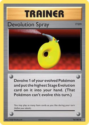 Devolution Spray (76/108) - XY  Evolutions Reverse Holofoil
