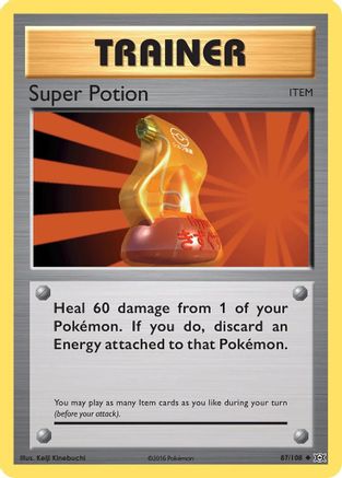 Super Potion (87/108) - XY  Evolutions Reverse Holofoil