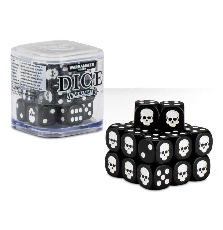 Warhammer 40000 12mm Dice Cube - Black