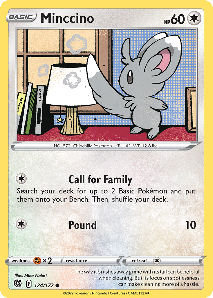 Minccino 124 172 Brilliant Stars Reverse Holofoil