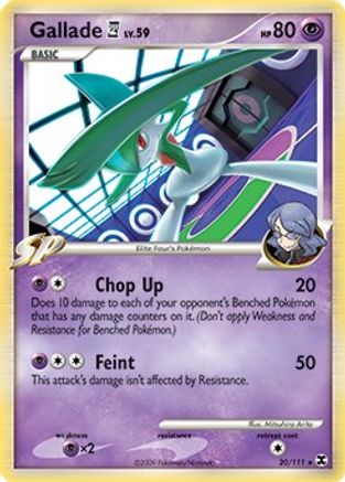 Gallade E4 (DPPt Rising Rivals) (20/111) - Deck Exclusives Holofoil
