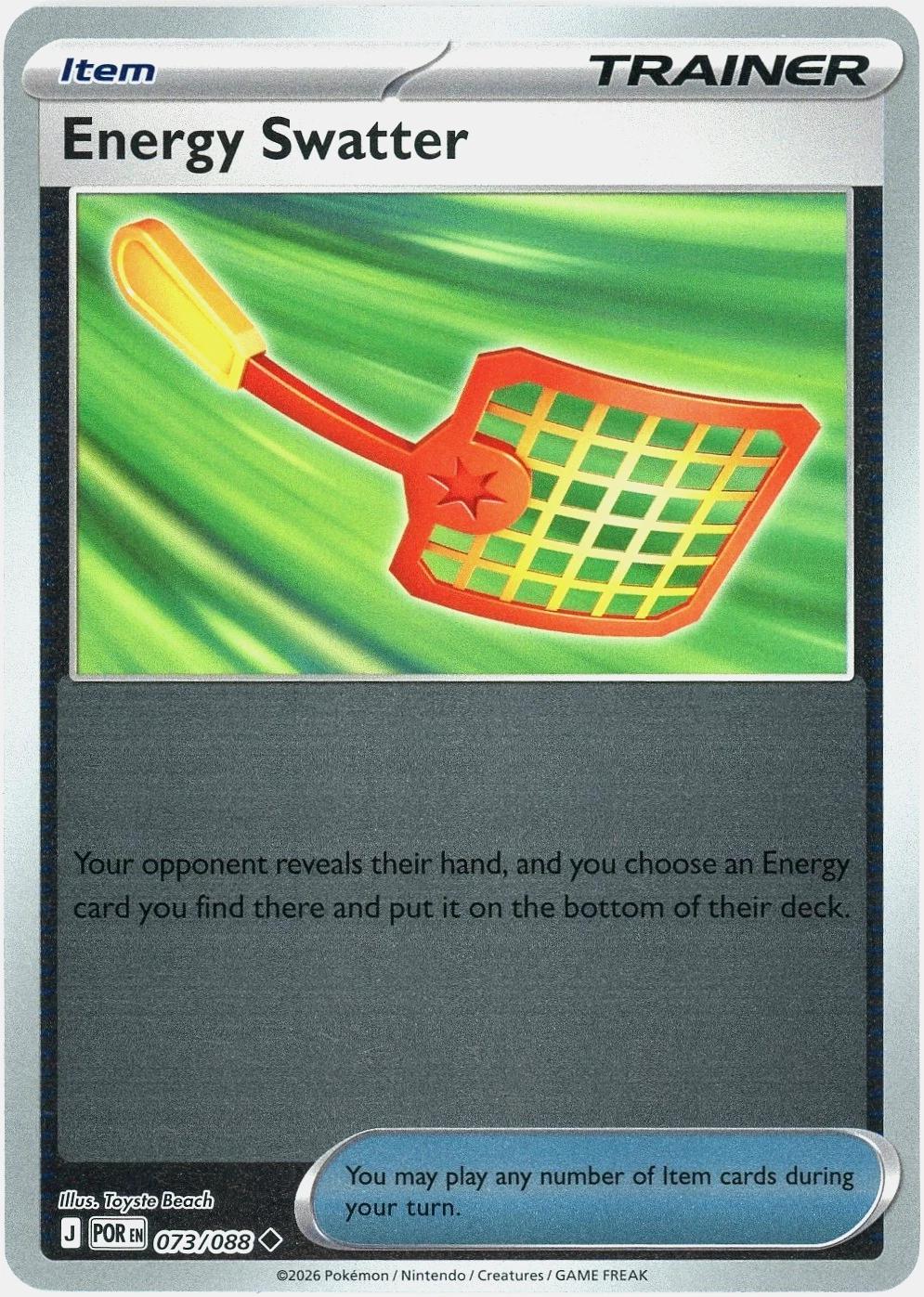 Energy Swatter - 073/088 - Uncommon [me03-073] [Reverse Holo]