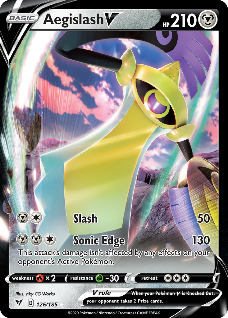 Aegislash V 126 185 Vivid Voltage Holofoil