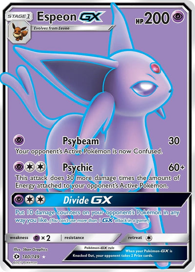 Espeon GX (Full Art) - 140/149 - (SM Base Set)