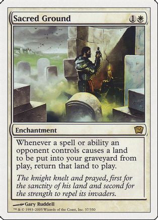 Sacred Ground (9ED-037) - 9th Edition Foil