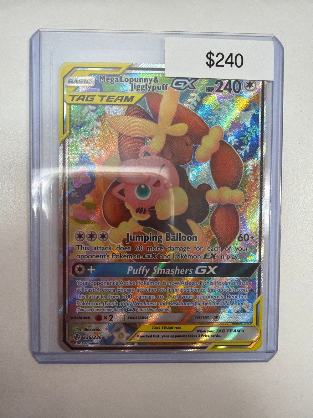 Pokemon Mega Loppunny & Jigglypuff GX 226/236