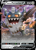 Galarian Perrserker V 129 196 Lost Origin Holofoil