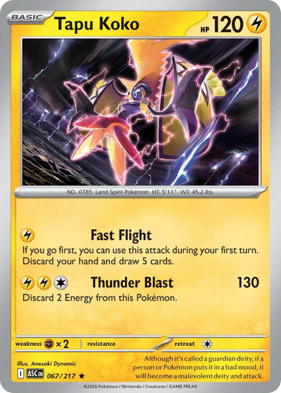 Tapu Koko - 067/217 - Rare [me025-067] [Holo]