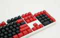 Tai-Hao Red / Black 104 Key OEM Profile PBT Double Shot Backlit Keycap Set