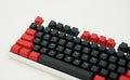 Tai-Hao Red / Black 104 Key OEM Profile PBT Double Shot Backlit Keycap Set
