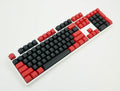 Tai-Hao Red / Black 104 Key OEM Profile PBT Double Shot Backlit Keycap Set