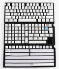 Tai-Hao Black on White 150 Key Cubic Profile Double Shot ABS Keycap Set